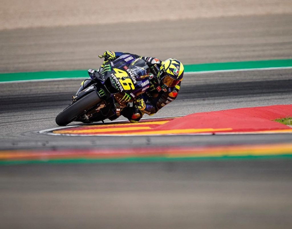 Rear tyre degradation made the Aragon GP a lonely race for @valeyellow46. He fin...