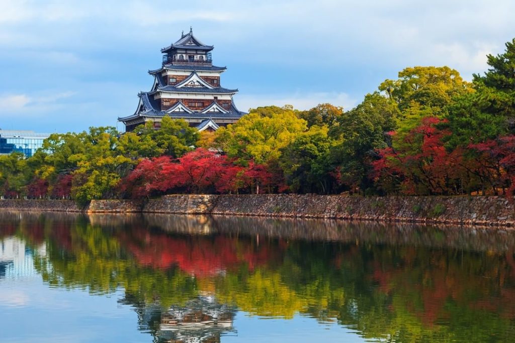 Hiroshima Castle is nicknamed the "Carp Castle." It was reconstructed after the ...