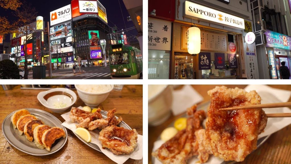 Japan, Day 11.1, Sapporo - The Best Karaage Ever (Hokkaido-style Zangi Chicken), Gyoza Seizosyo [4K]