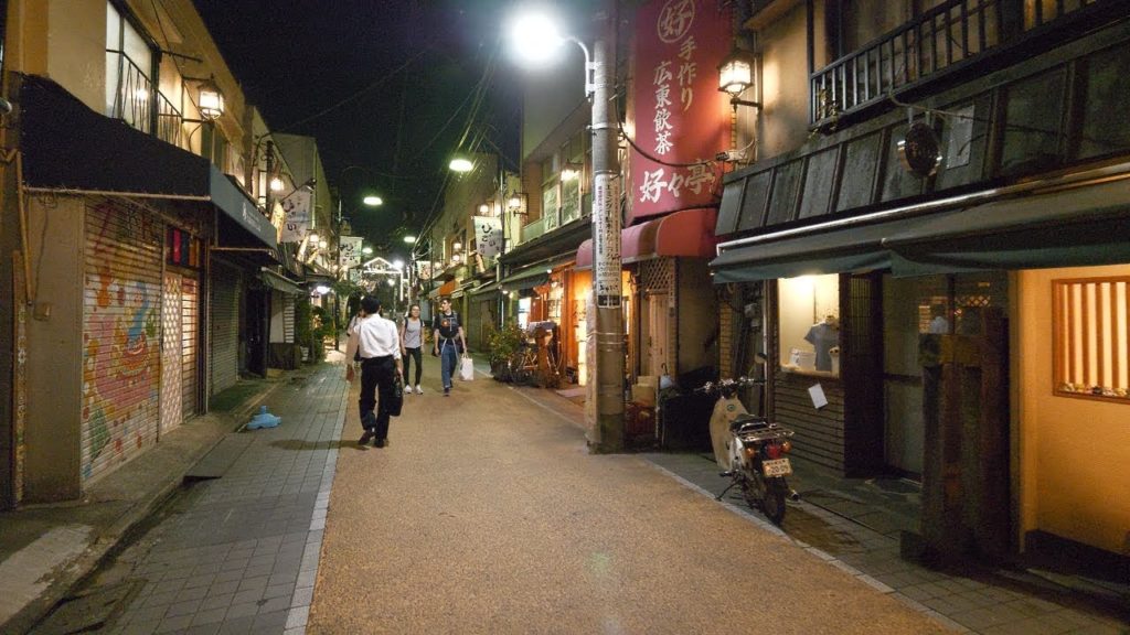 【4K】Walking in Yanaka at night