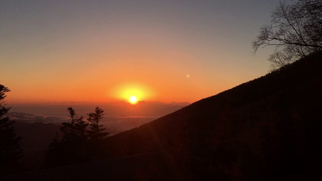 Sunrise from Mount Fuji Japan