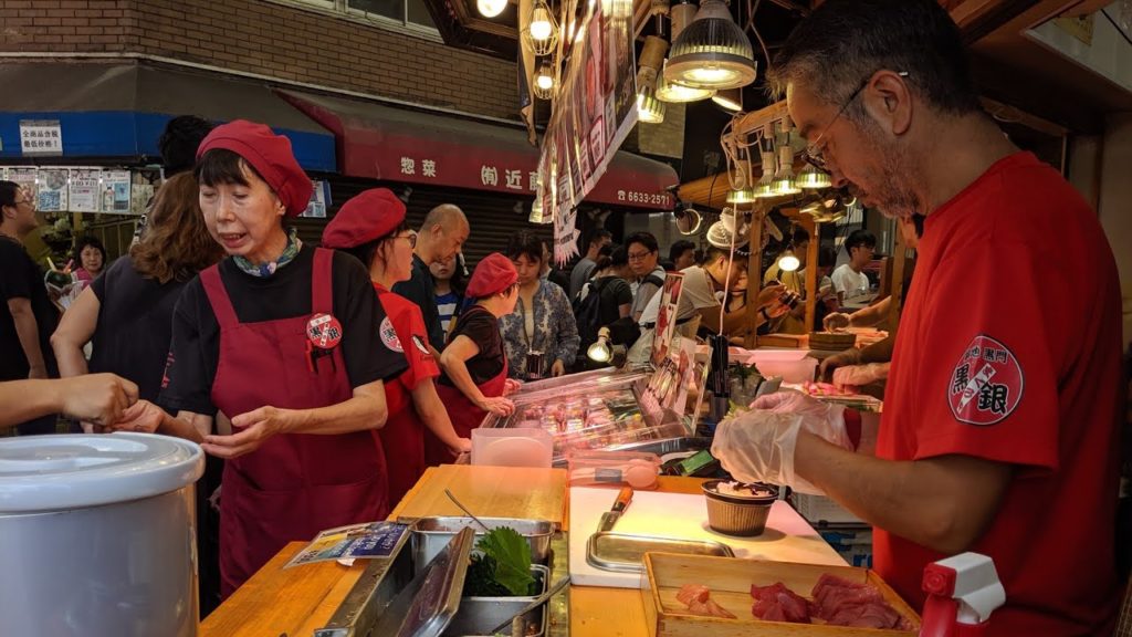 Walking tour in Osaka, Japan-Kuromon Market Osmo Pocket 黒門市場 Walking tour in Osaka, Japan-Kuromon Market Osmo Pocket 黒門市場