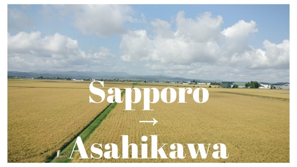 Sapporo - Asahikawa train route view (Hokkaido, Japan)
