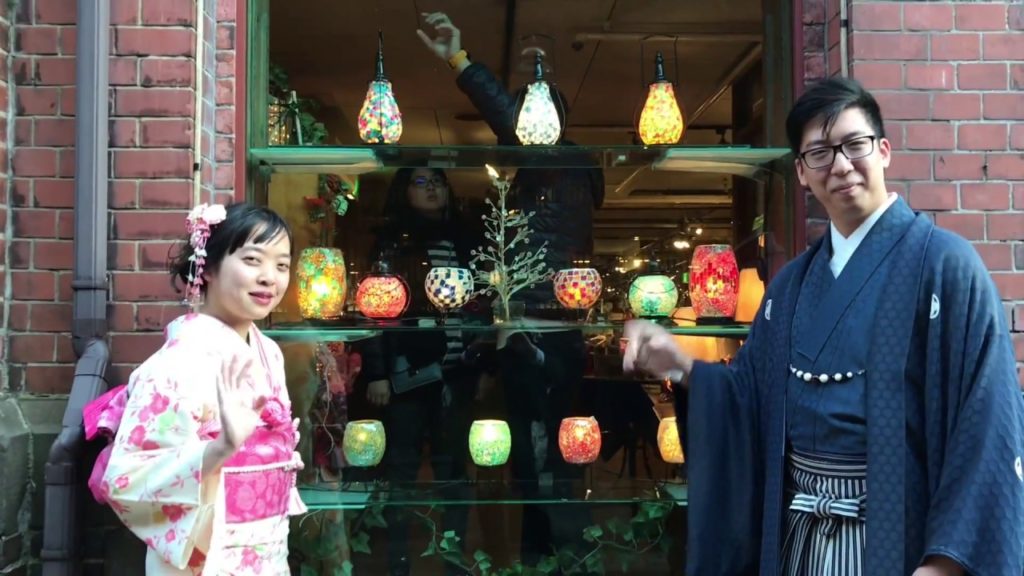 Hakodate kimono travel memorial photo