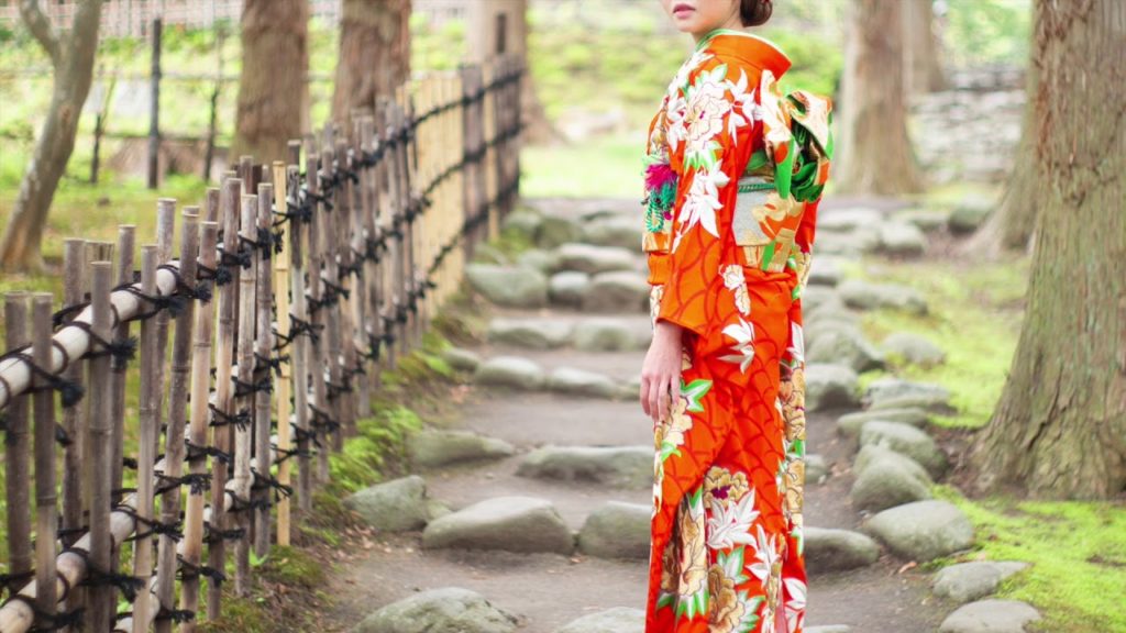 A couple in Hong Kong took a kimono experience in Hakodate