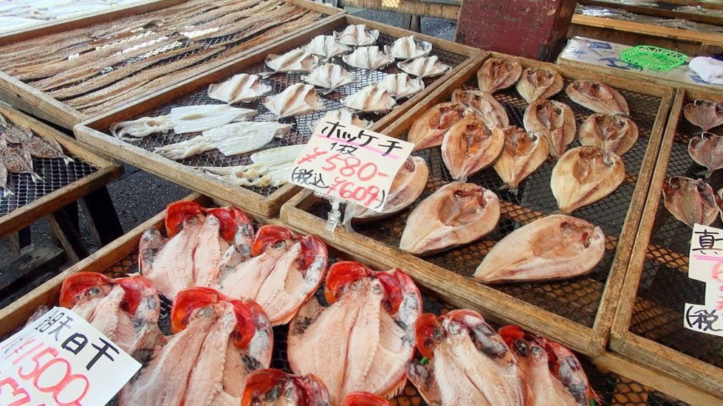 沼津港の干物はアジ Numazu harbor:熱海の旅 Journey to Aatami