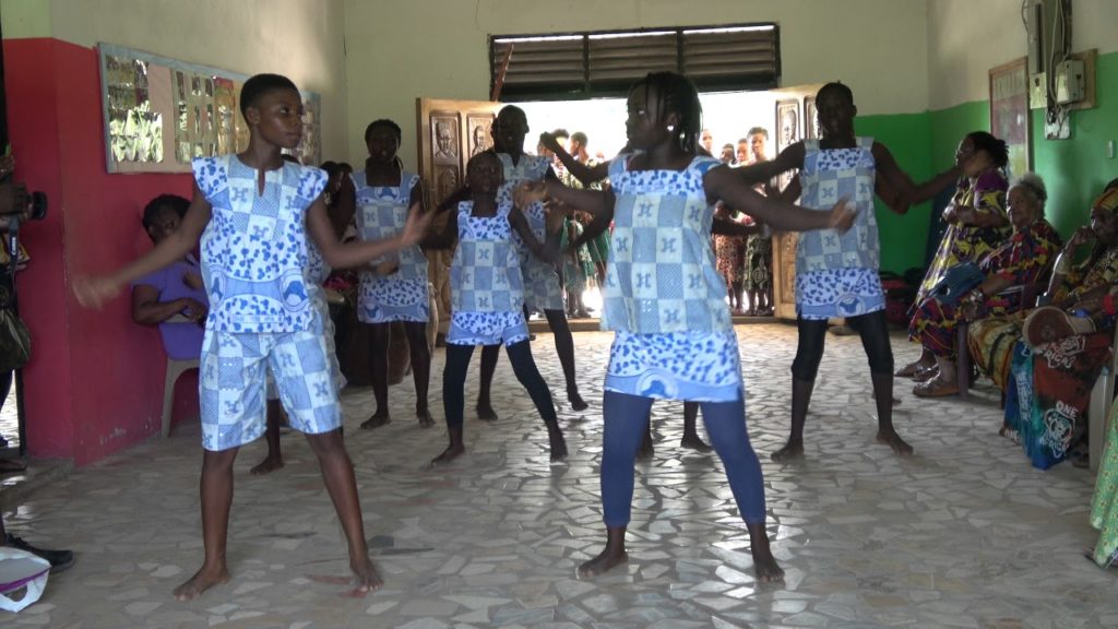 Welcome Dance at Akoma Academy - Ghana Tour May 2017