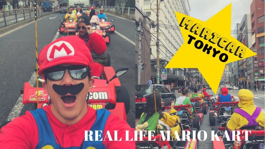 MariCAR MAYHEM Through The Streets of Tokyo - Mario Kart Tokyo Bay BBQ Go Karts