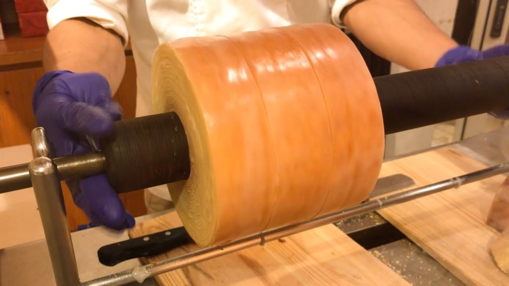 Layered Butter Cake (Tree Ring Cake) - Japanese Street Food