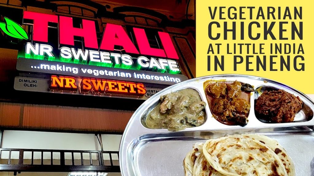 Trying Veg Chicken at Little India George Town, Peneng, Malaysia. Best Indian Food