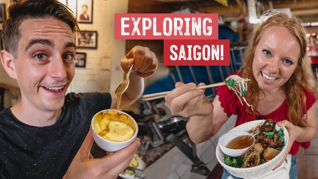 Trying Vietnamese EGG COFFEE in Saigon + Ben Thanh MARKET TOUR! (Ho Chi Minh, Vietnam)