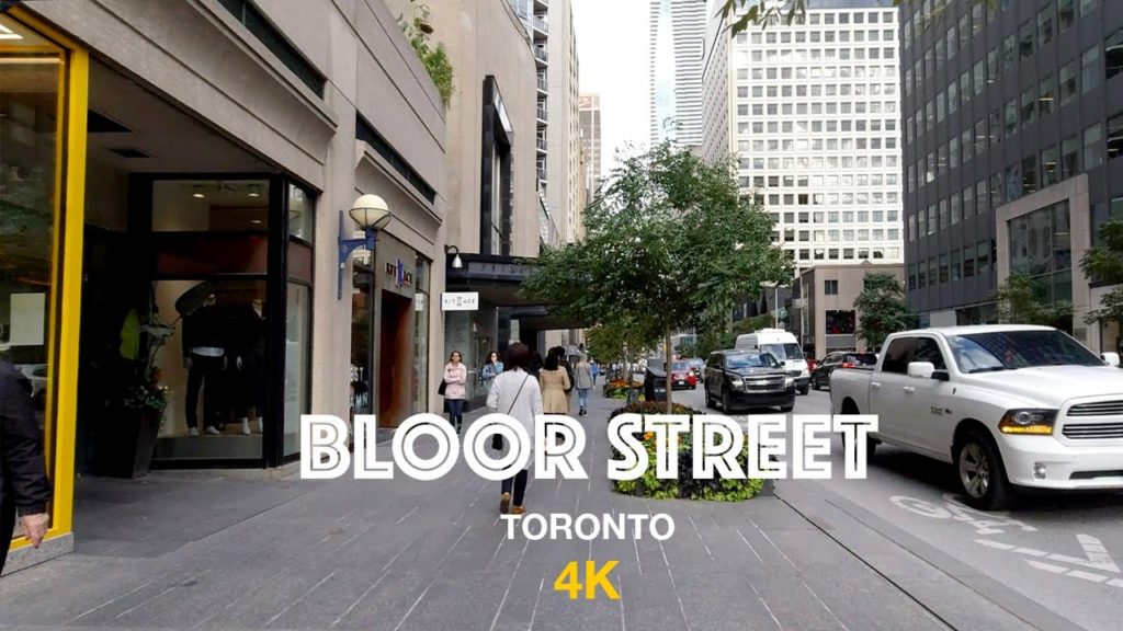 Walking in Toronto Ontario, Bloor Street and Cumberland Street, Yorkville #Toronto