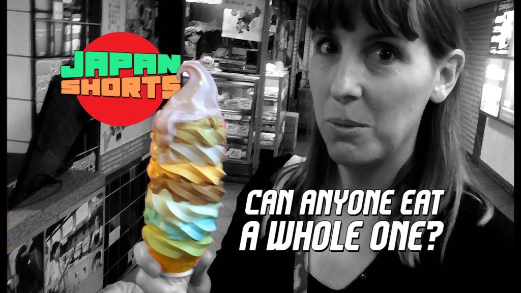 Giant Tokyo soft serve ice cream challenge - Nakano Broadway