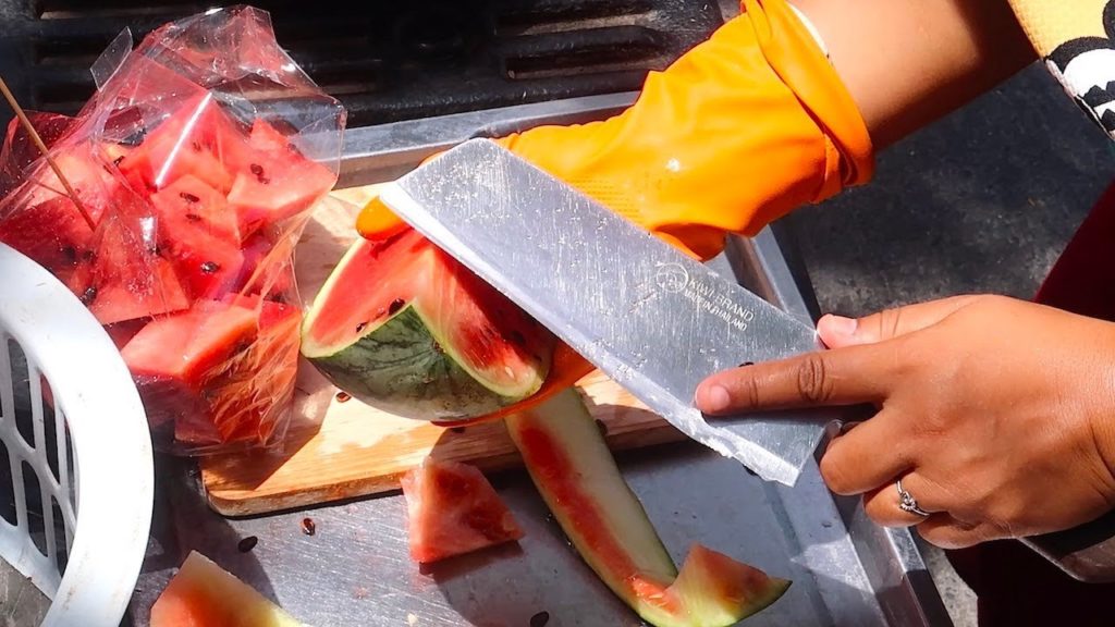 Watermelon Cutting - Thai Street Food