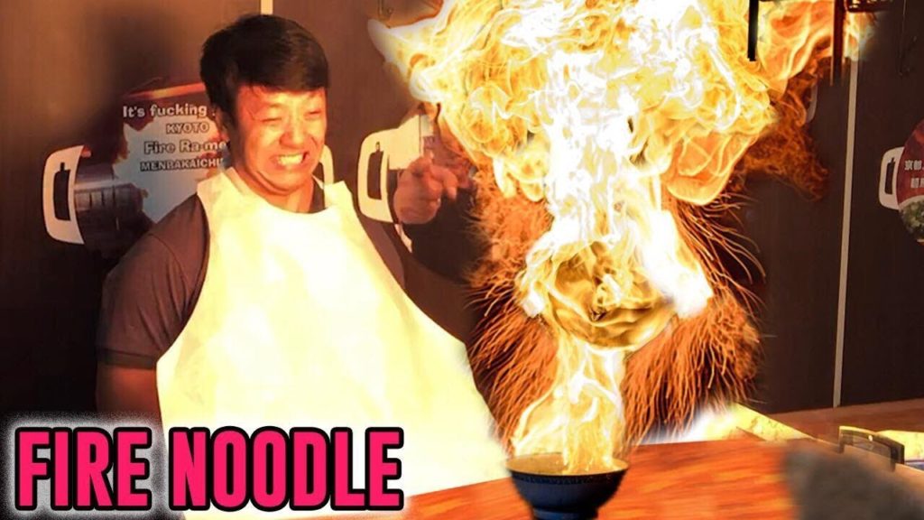 FIRE RAMEN & GYOZA in Kyoto Japan