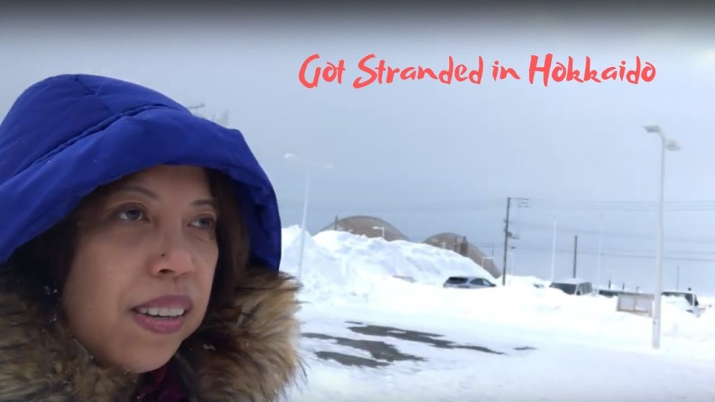We got stranded in Hokkaido during a blizzard and was rescued by a Japanese lady.