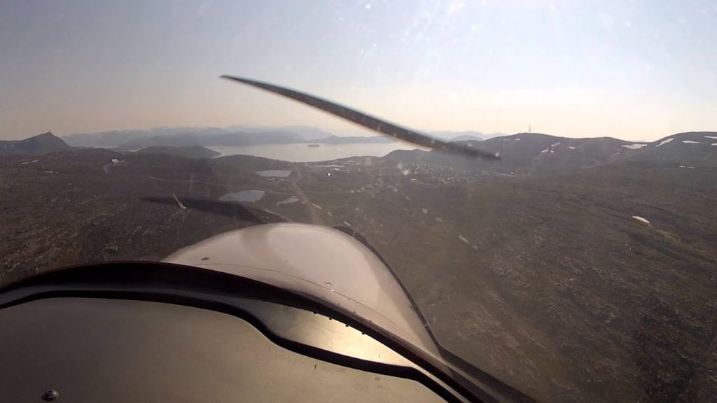 Seagull Airlines Scandinavian Tour 2014 reach the Nordkapp  landing Hammerfest ENHF RW 23