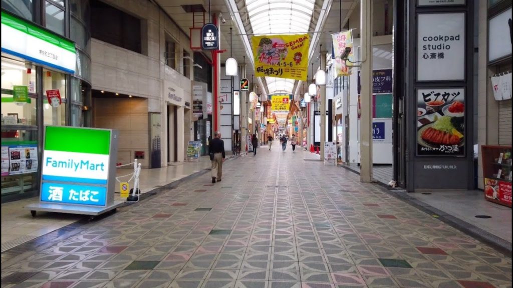 [Warming up]POV ambient walking in Osaka Japan,Cloudy morning 4K high quality.(not 3D sound)20190921