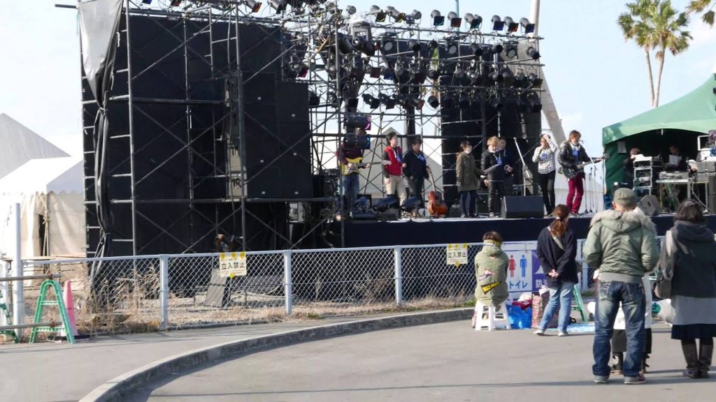Wakayama - Japan - Local Band preparing for New Years Eve show