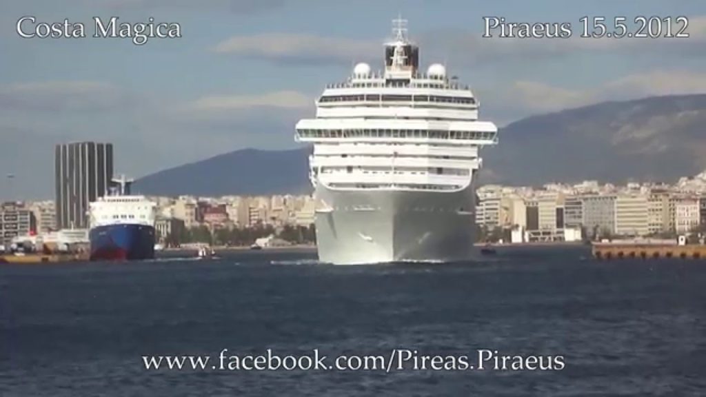 COSTA MAGICA departure from Piraeus Port