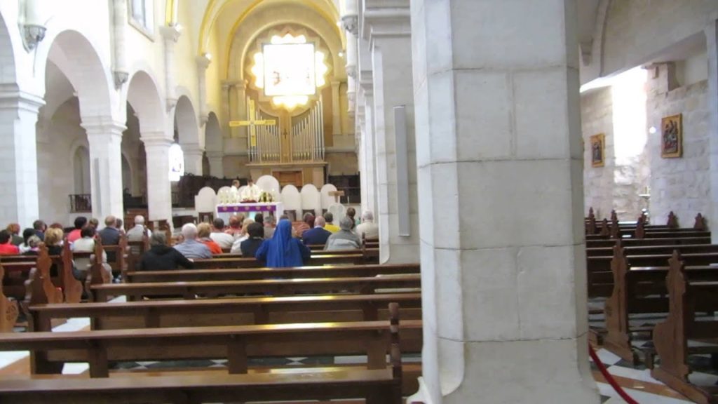 The Church of the Nativity, Bethlehem - Mass at St. Catherine's Catholic Church