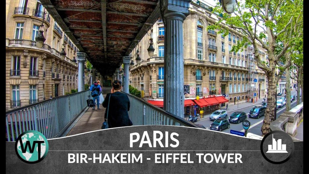 Paris - Pont Bir Hakeim - Eiffel Tower - Walking Tour〚𝟒𝐊〛🇫🇷 France