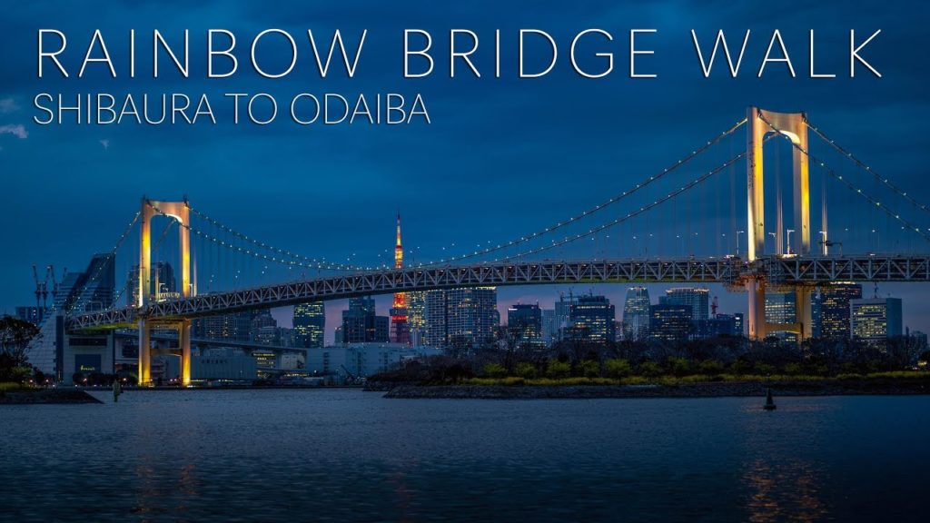 Beautiful views of Tokyo Bay from Rainbow Bridge