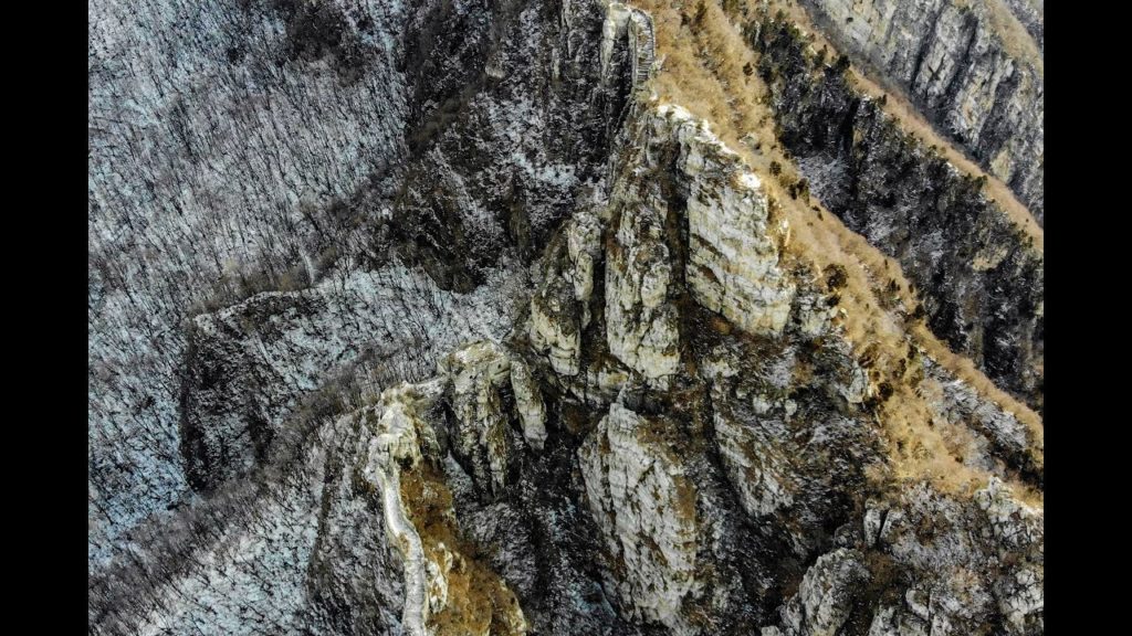 Snow view at Jiankou Great Wall (Drone 4 K)