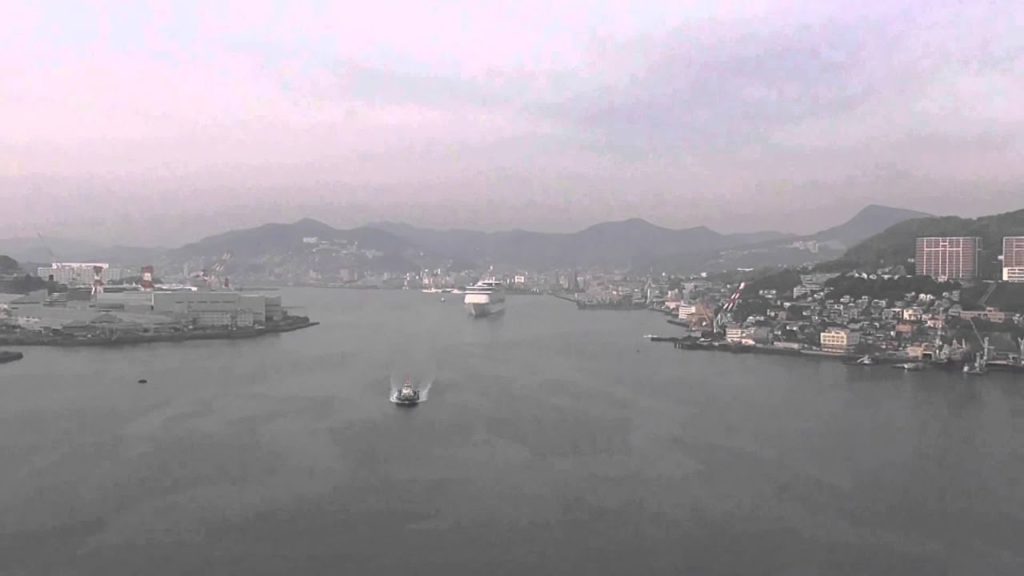 Voyager of the Seas departure at Nagasaki port in Japan 23th April 2015 Voyager of the Seas departure at Nagasaki port in Japan 23th April 2015