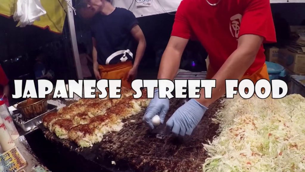 JAPANESE STREET FOOD | OKONOMIYAKI | Tokyo Street Food | AUTHENTIC Street Food in Japan