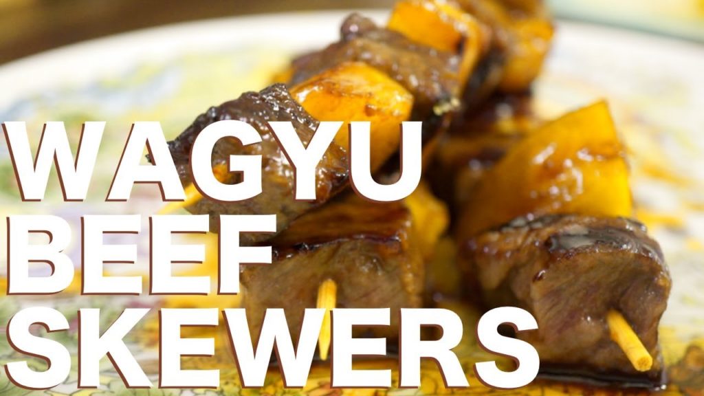 How to Make Wagyu Beef Skewers