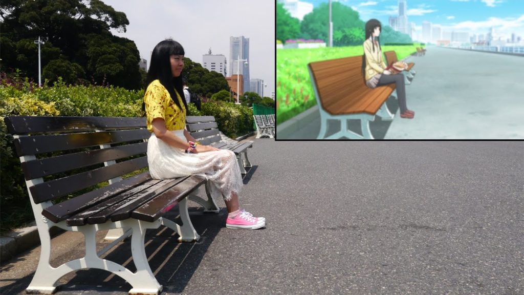 [Anime In Real Life] Flying Witch dans Yokohama, les vraies scènes de Yamashita park