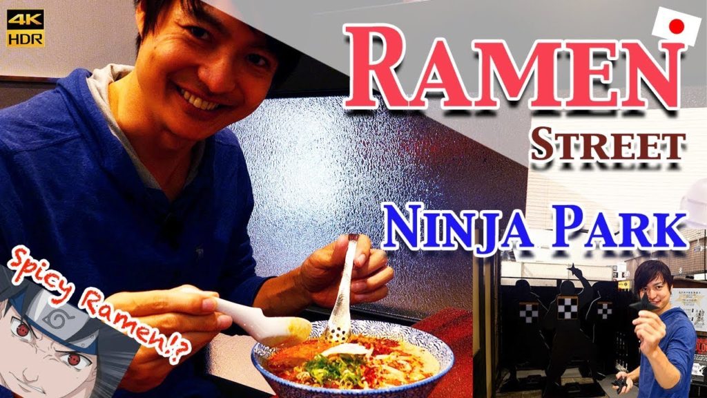 Osaka Spicy Dandan noodle at Ramen Street🇯🇵 +Free Ninja Park in Edion Namba Osaka #201