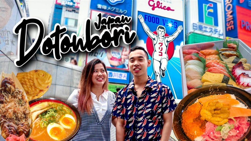 DOTONBORI Osaka Japan - Japanese Street Food Adventure THE BEST Okonomiyaki, Ramen, Sushi and More!