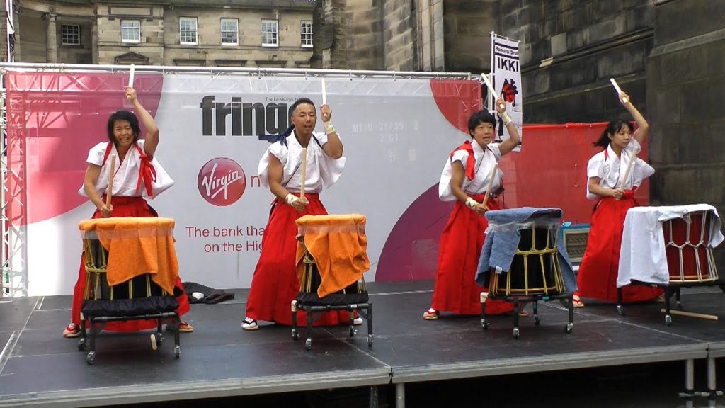 Samurai Drum IKKI Japanese Drummers at Edinburgh Festival Fringe 2015