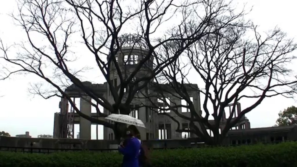 The Hiroshima "A-Bomb Dome" memorial