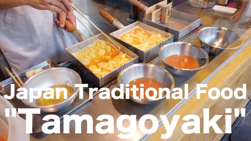 Japan Tsukiji Traditional Food "Tamagoyaki"