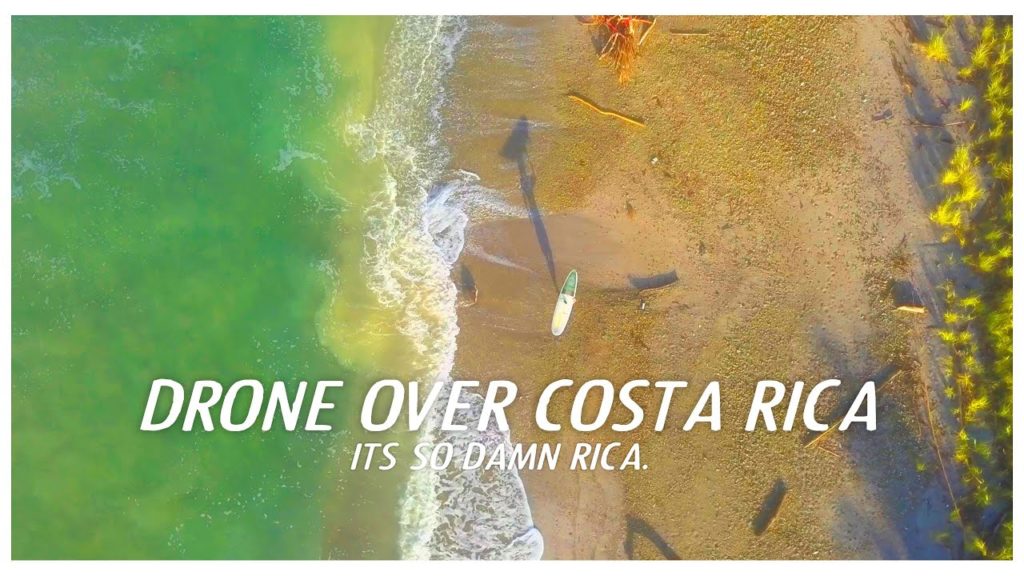 Drone over Costa Rica: Natures paradise, surfing, beach and more.