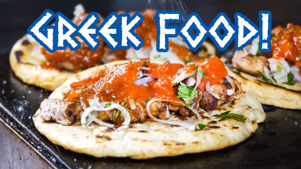 Greek Food - STREET FOOD TOUR and Amazing Souvlaki in Athens, Greece!