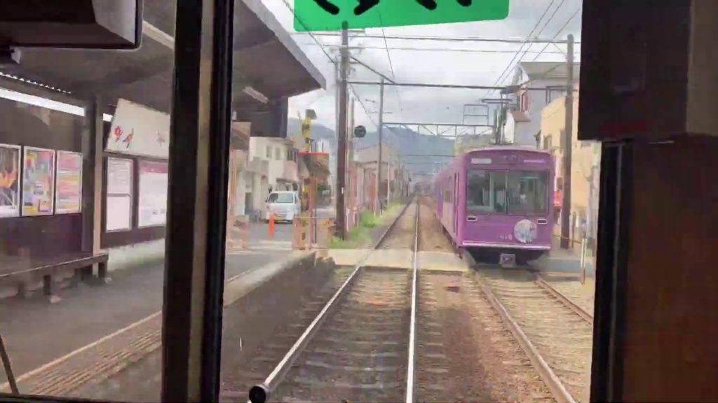 Kyoto Arashiyama Train.  Beautiful view. Time Lapse【Train in Japan】
