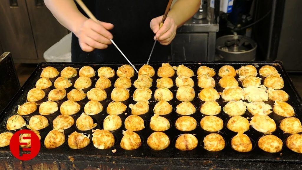 치즈 타코야끼 만들기 - 오다이바 길거리음식 / Japanese street food - Cheese Takoyaki