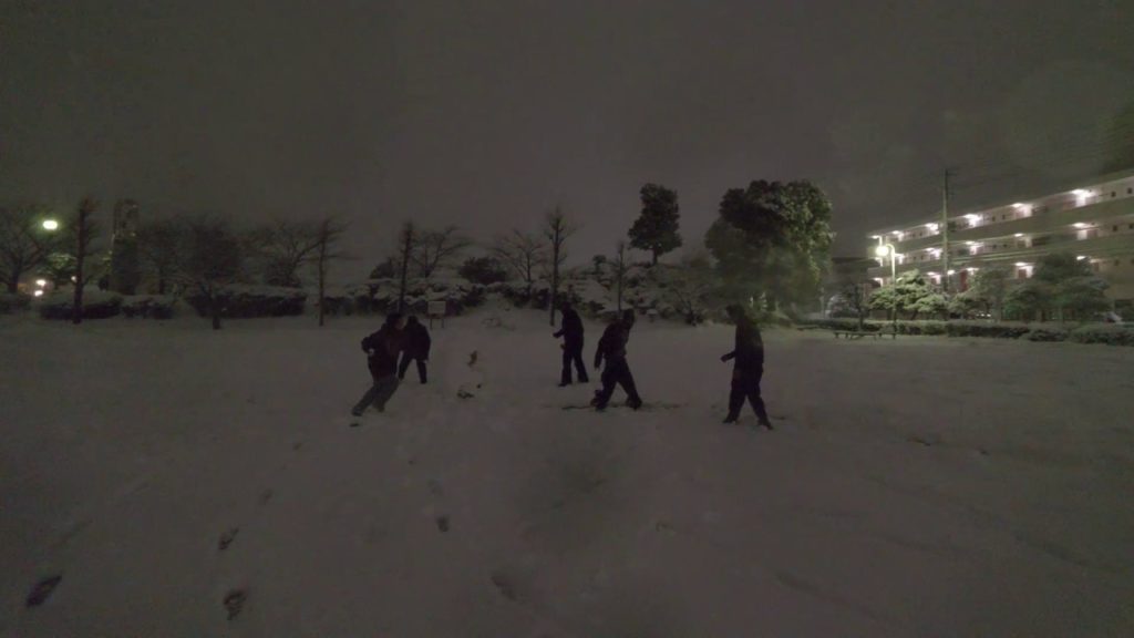 【4K】Snowy night somewhere in Chiba pref