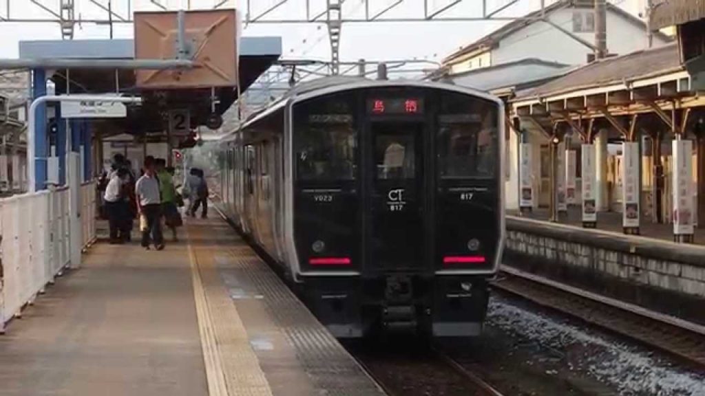 長崎本線817系 諫早駅到着 JR-Kyushu Nagasaki Main Line 817 series EMU