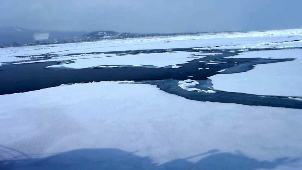 Ice-breaking cruise Hokkaido, Japan