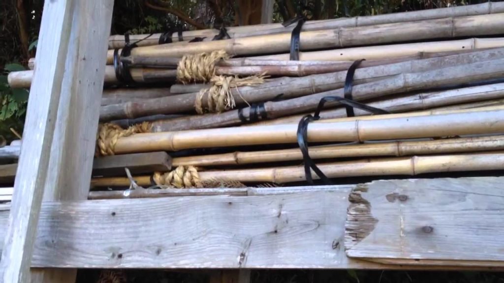 Japan Farm Bamboo Storage Shed Japan Farm Bamboo Storage Shed