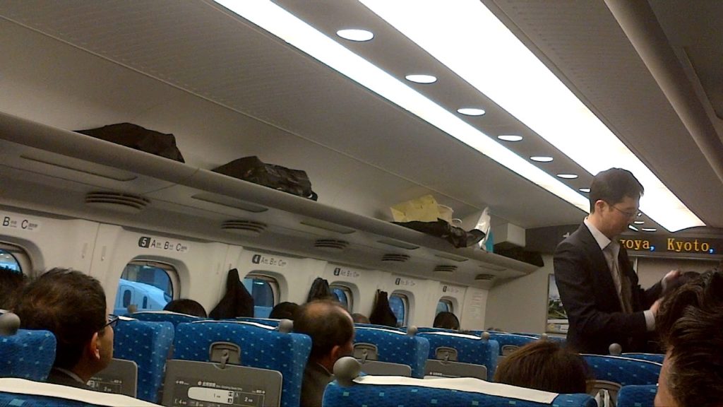 Shinkansen Nozomi Train From Tokyo Station to Shin-Ōsaka Station