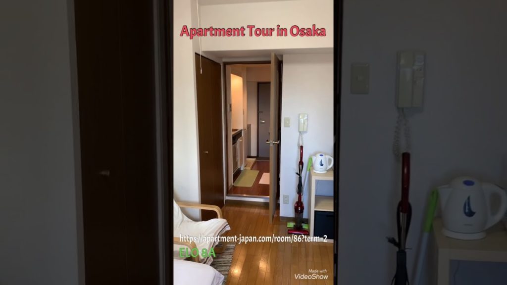 Japanese Apartment Tour in Osaka ELO8A - Kyobashi furnished