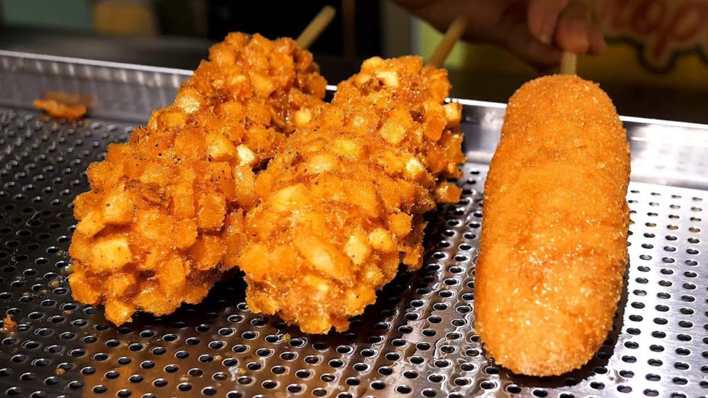 Potato Cheese Hot Dog - Korean street food