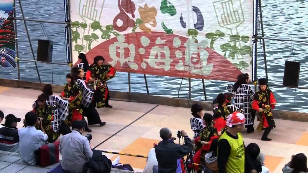 あっぱれかぐや(よさこい東海道2011 前日祭・狩野川演舞場)