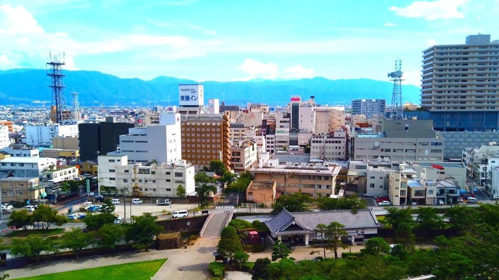 #51 【4K】Walking in Japan. Maizuru Castle Park in Kofu.